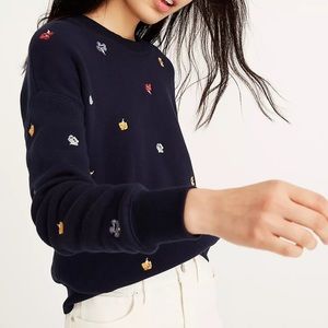 Madewell | Mainstay Sweatshirt | Navy Floral Confetti